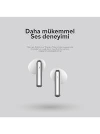 S-LİNK Weber G10 Beyaz Dokunmatik Kablosuz Bluetooth V5.1 TWS KULAKİÇİ Mikrofonlu Kulaklık